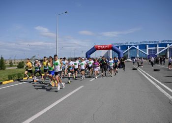 Мемлекеттік қызметшілер марафонға қатысты